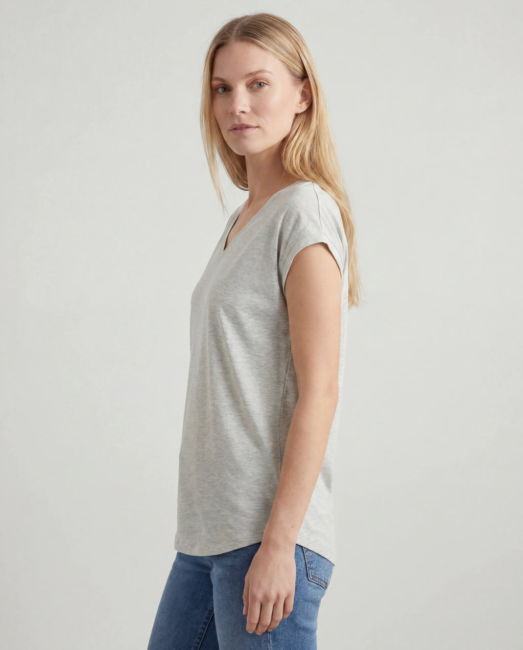 Cotton jersey top - white side