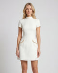White all-over floral lace spaghetti-strap wedding guest maxi slip dress